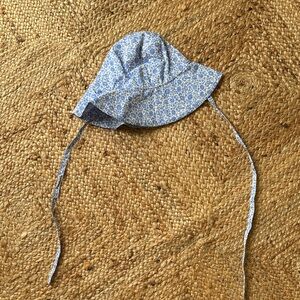 NWT Liberty London J Crew - Blue Floral Sun Hat